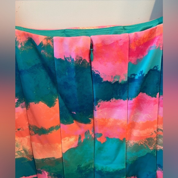 Vince Camuto Cap Sleeve Fit And Flare Multicolor Sleeveless Mini Dress - Picture 11 of 16